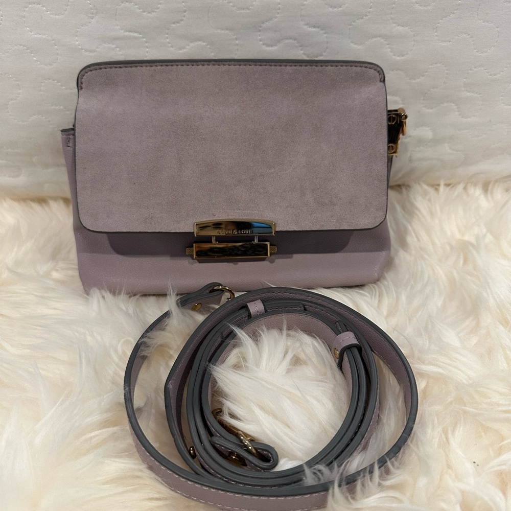 Love and Lore Grayish purplish Crossbody Bag with Adjustable Strap